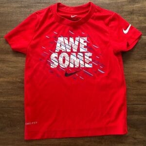 Nike Kids Red Dri-FIT Tee